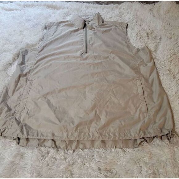 Akwa quality sleeveless beige waterproof half zip pullover vest 2XL,M - Picture 1 of 7